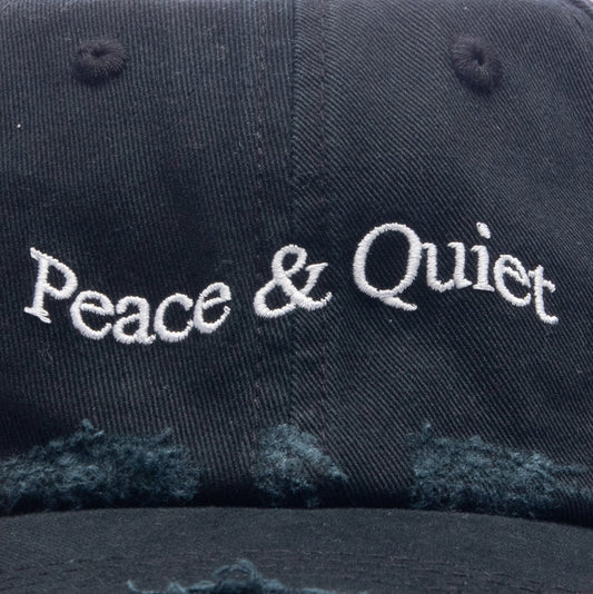 Wordmark Distressed Dad Hat - Black