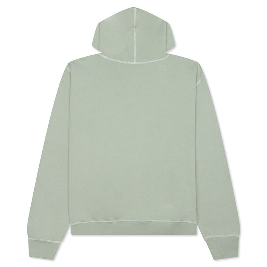 Wordmark Reverse Stitched Hoodie - Sage