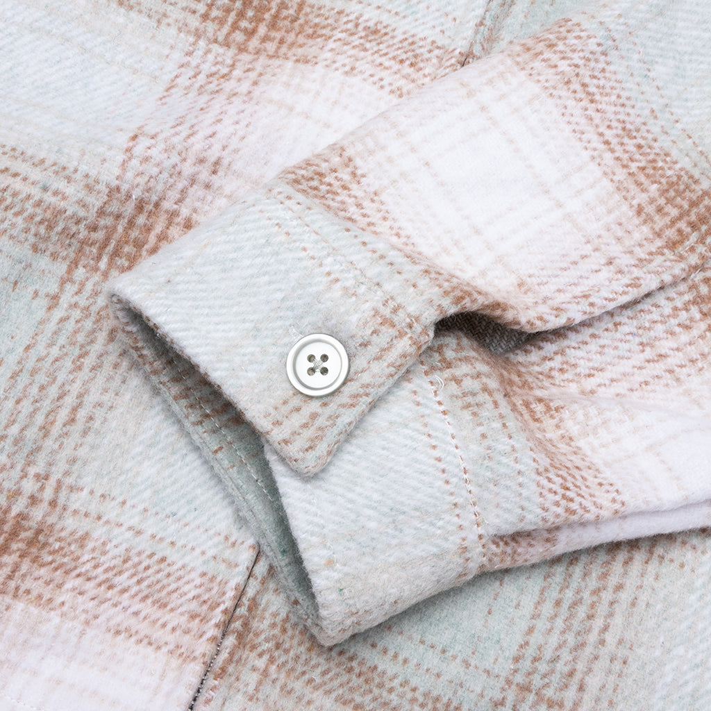 Wordmark Zip Shirt - Sage