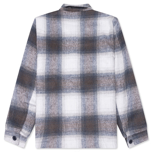 Wordmark Zip Shirt - Slate