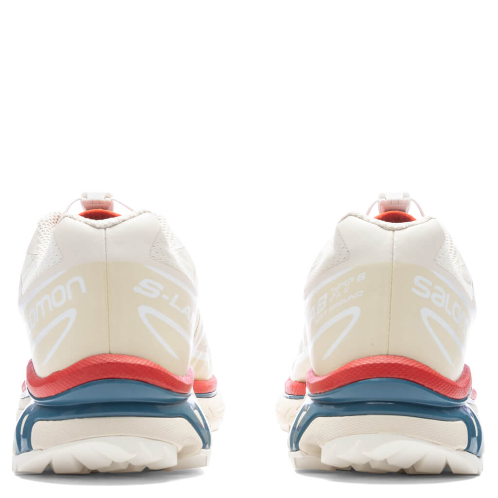XT-6 - Almond Milk/Bleached Sand/Aurora Red