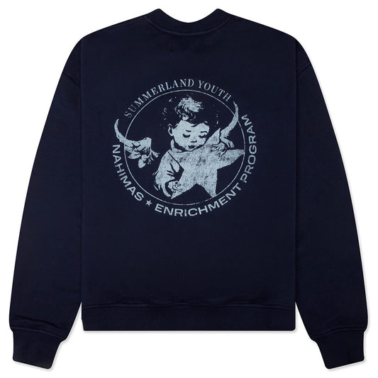 Youth Enrichment Crewneck - Worn Navy