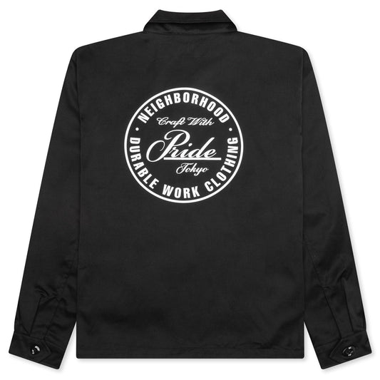 Zip Work Jacket - Black