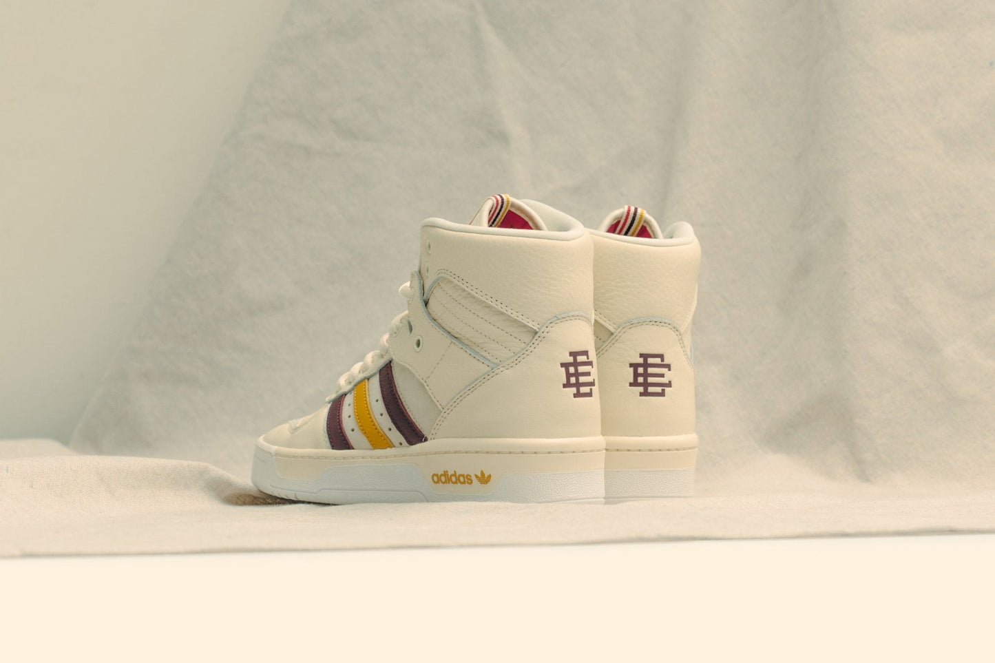 adidas Originals x Eric Emanuel Rivalry Hi - Crystal White/Night Red