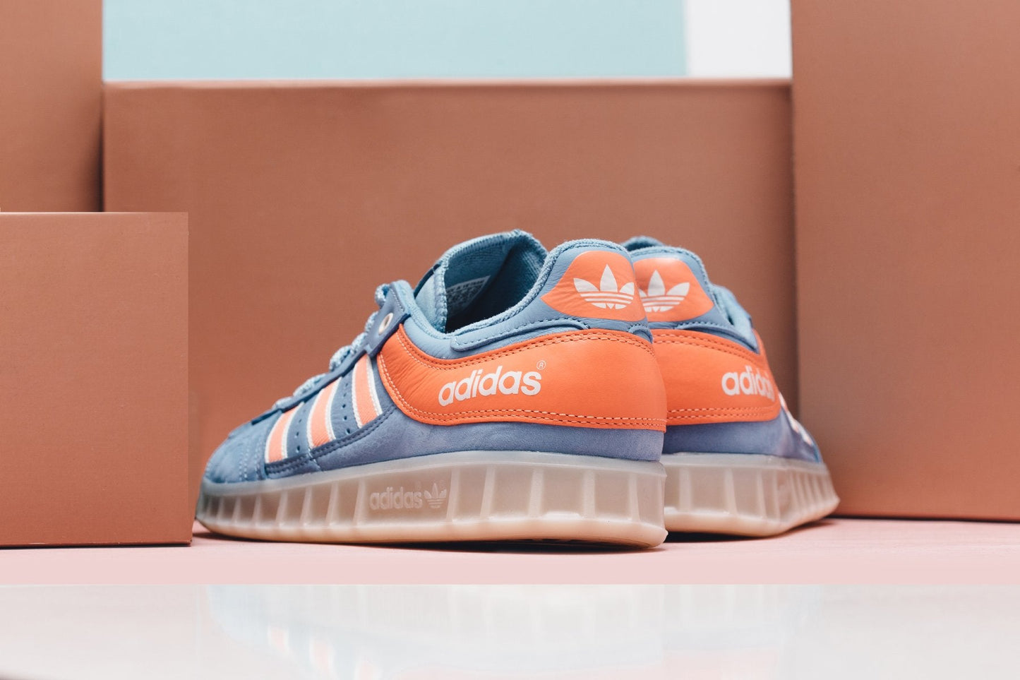 adidas Originals x Oyster Holdings Handball Top - Ash Blue/Coral/Core White