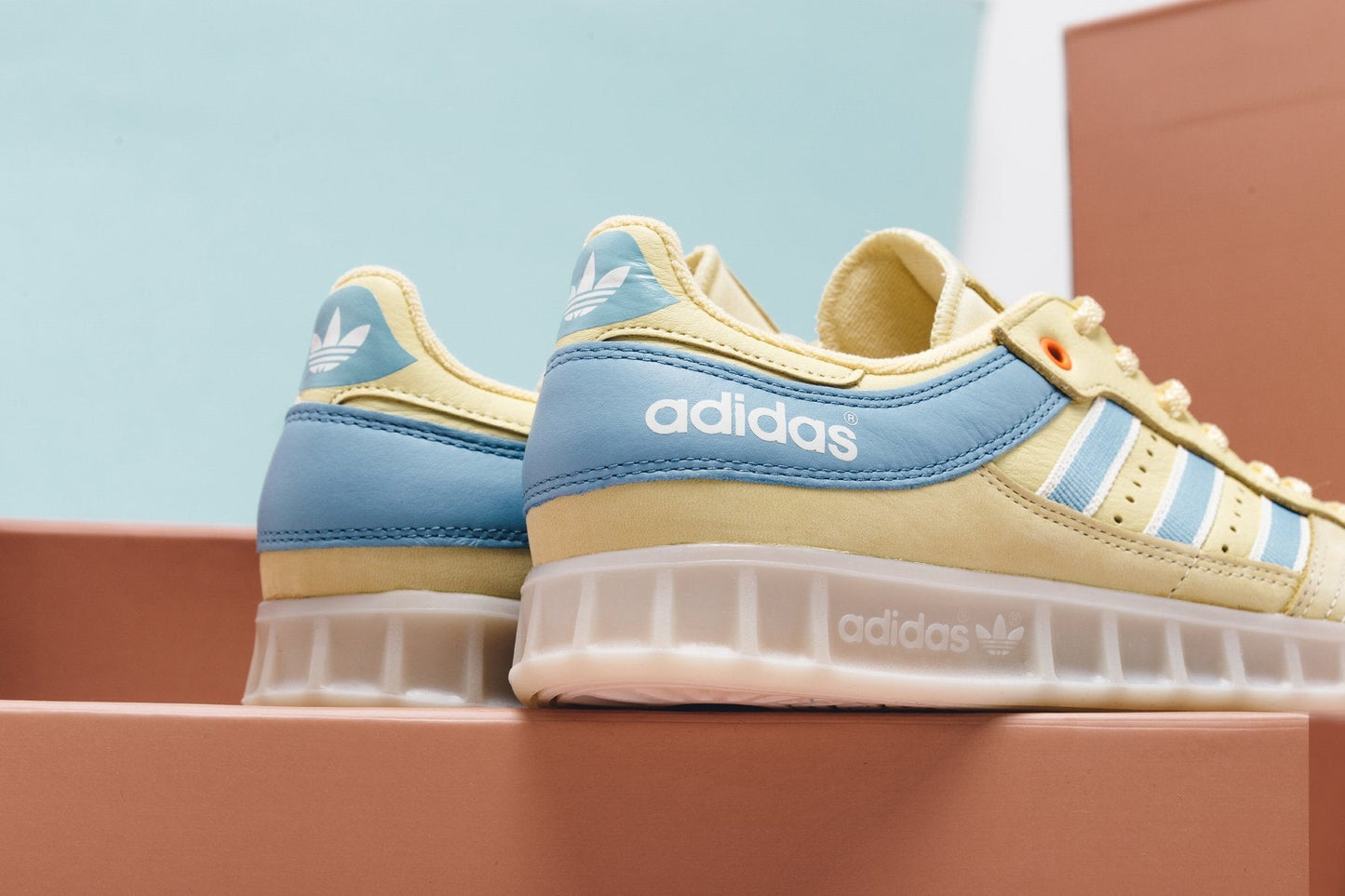adidas Originals x Oyster Holdings Handball Top - Easy Yellow/Ash Blue/Core White