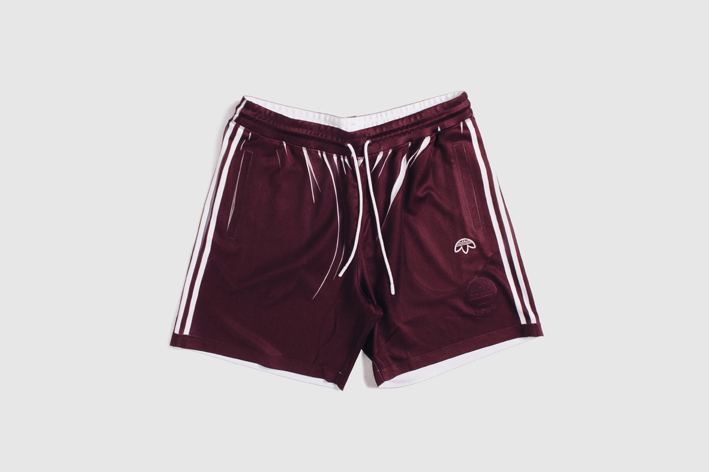 adidas Originals x Alexander Wang AW Shorts - Maroon/White