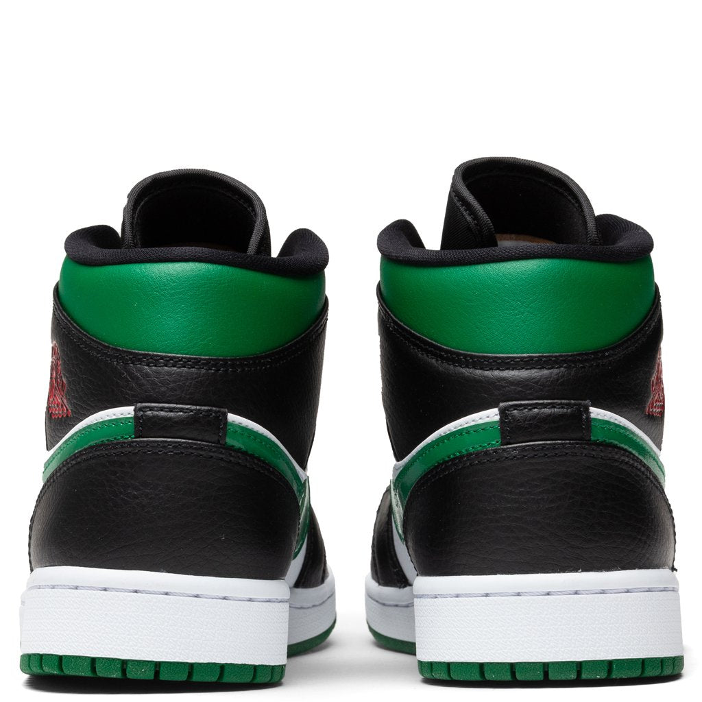 Air Jordan 1 Mid - Black/Pine Green/White/Gym Red