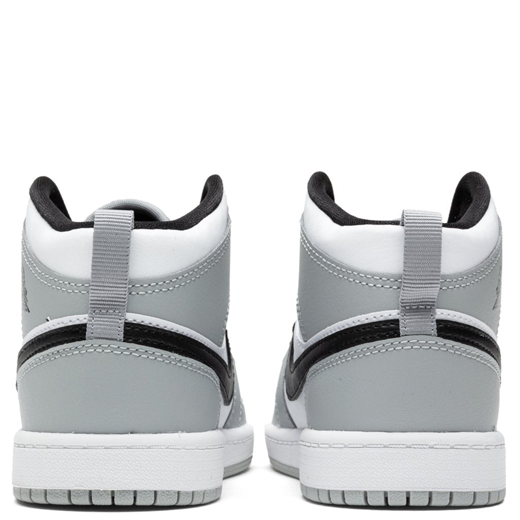 Air Jordan 1 Mid (PS) - Light Smoke Grey/Black/White