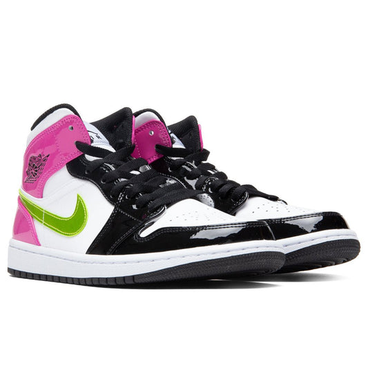 Air Jordan 1 Mid SE - White/Cyber/Active Fuchsia/Black