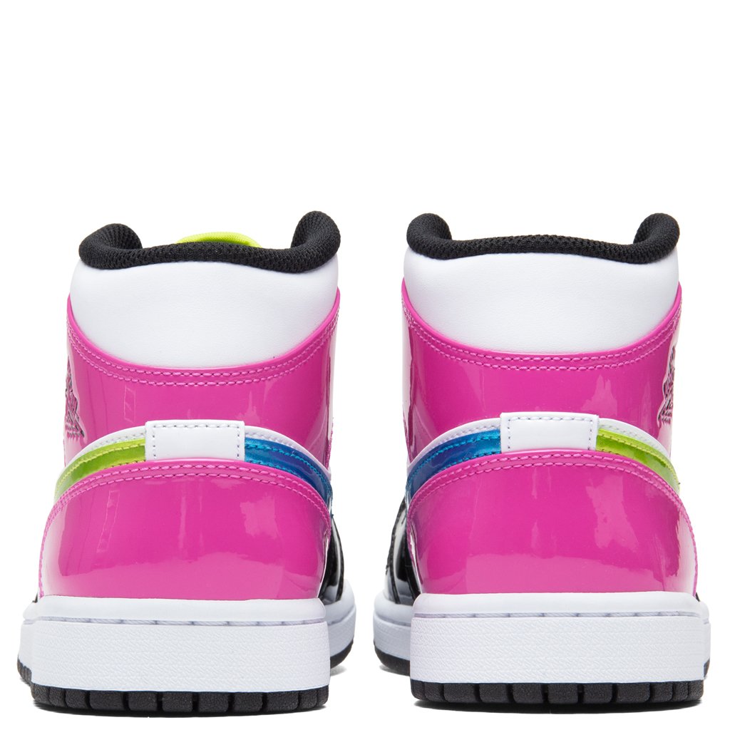 Air Jordan 1 Mid SE - White/Cyber/Active Fuchsia/Black