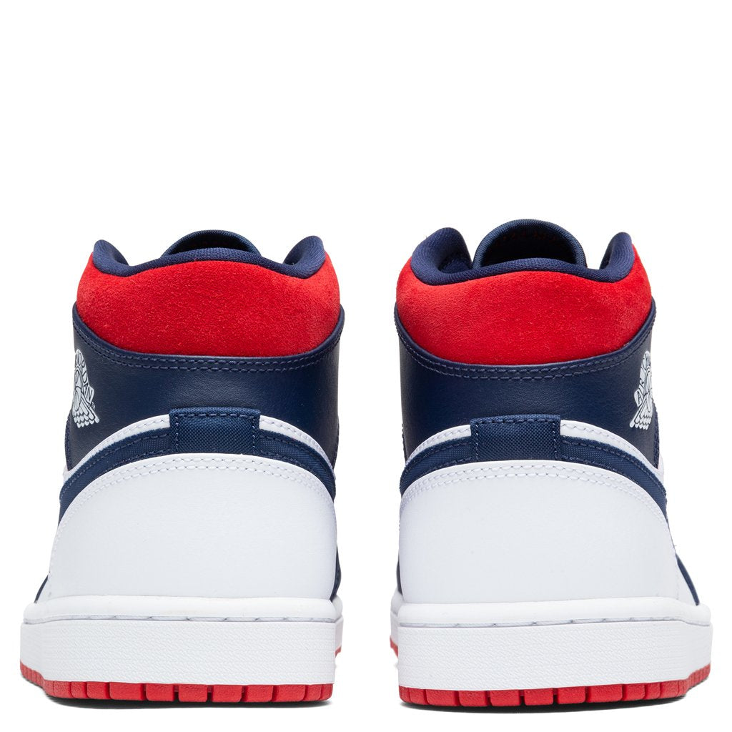Air Jordan 1 Mid SE - White/University Red