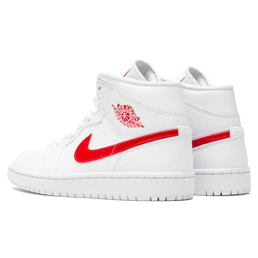 Women's Air Jordan 1 Mid - White/University Red