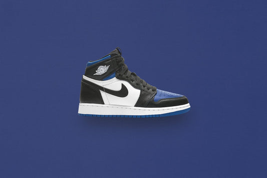 Air Jordan 1 Retro High OG (GS) "Royal Toe" - Black/White/Game Royal