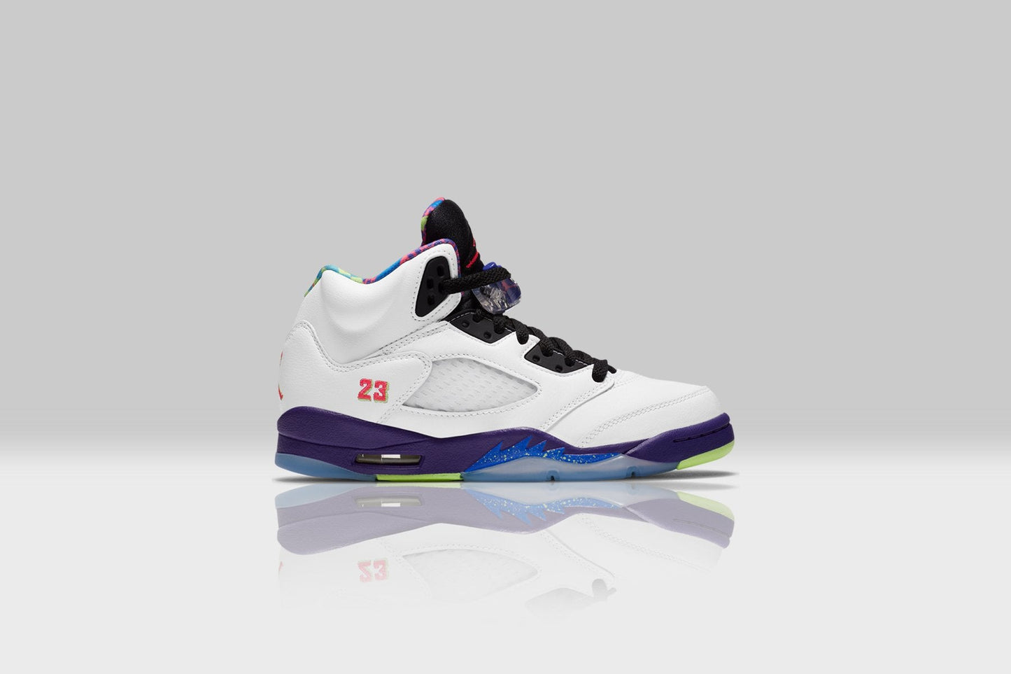 Air Jordan 5 Retro (GS) "Alternate Bel-Air" - White/Ghost Green