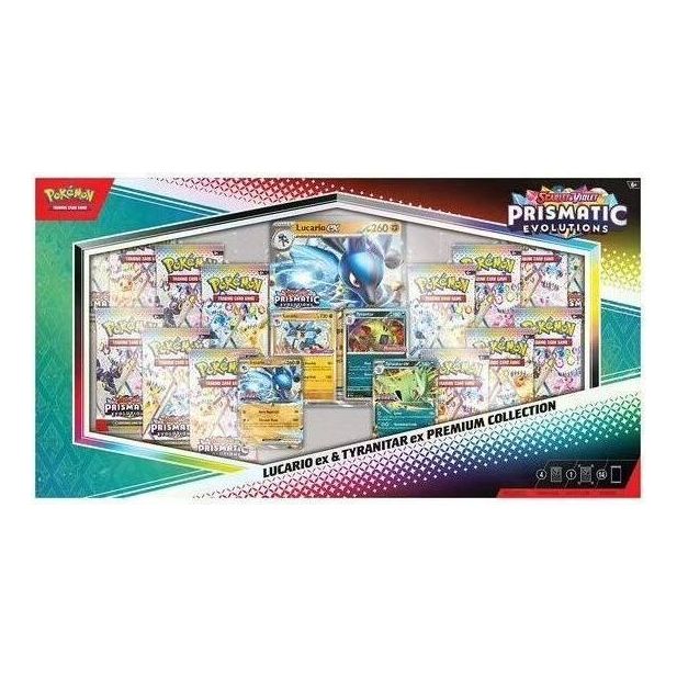 Pokemon Card Eng. x Sam's Club 2025 Pokemon Prismatic Evolutions Lucario Ex & Tyranitar Ex Premium Collection Box 17295401081