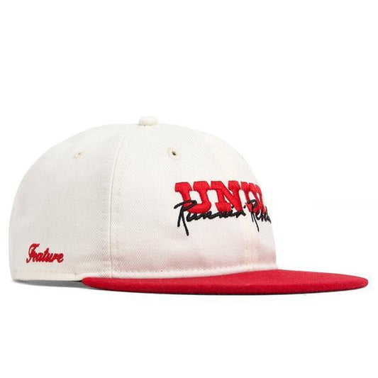 Feature x UNLV Block Script Snapback - Off-White/Red