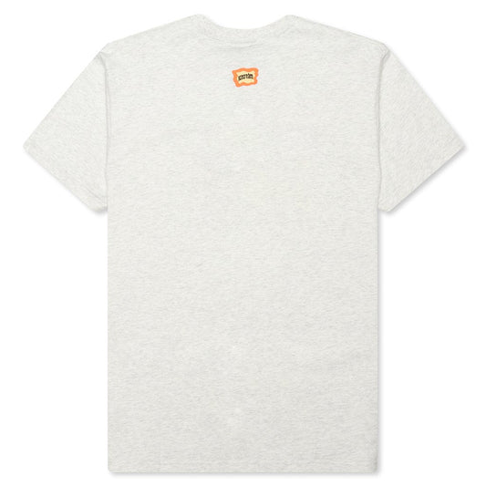 Airbrush S/S Tee - Light Heather Grey