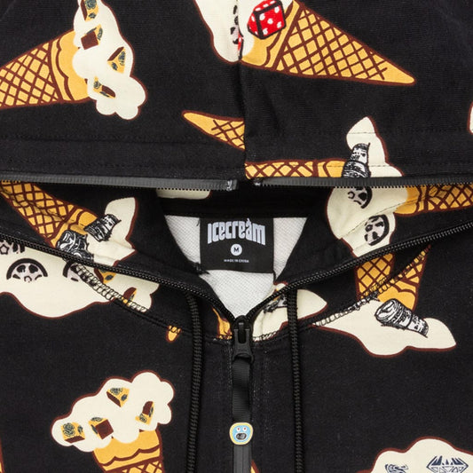 Shane Zip Hoodie - Black