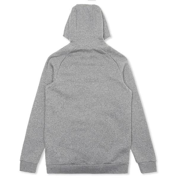 Fleece Full-Zip Hoodie - Carbon Heather/Black