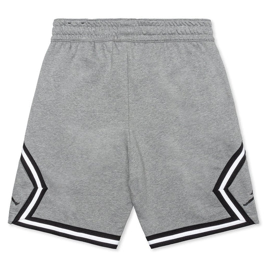 Jumpman Fleece Diamond Short - Carbon Heather/White