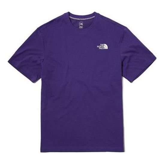 THE NORTH FACE Graffiti Character Small Logo Short Sleeve Couple Style Purple NT7UL09B
