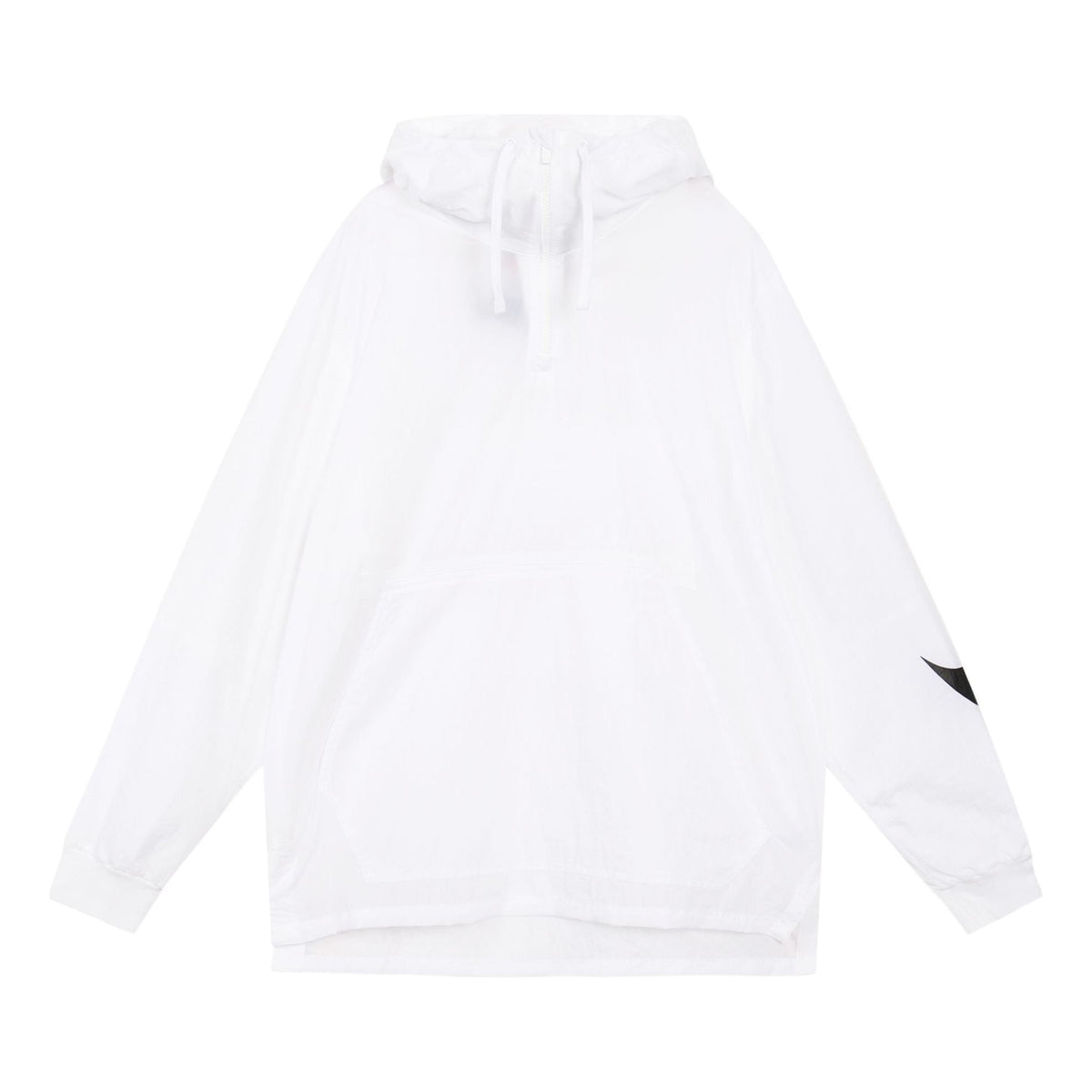 Nike Big Swoosh Large logo Half Zipper hooded Interchange Jacket White CW6207-100
