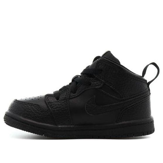 (TD) Air Jordan 1 Mid 'Triple Black' 640735-090
