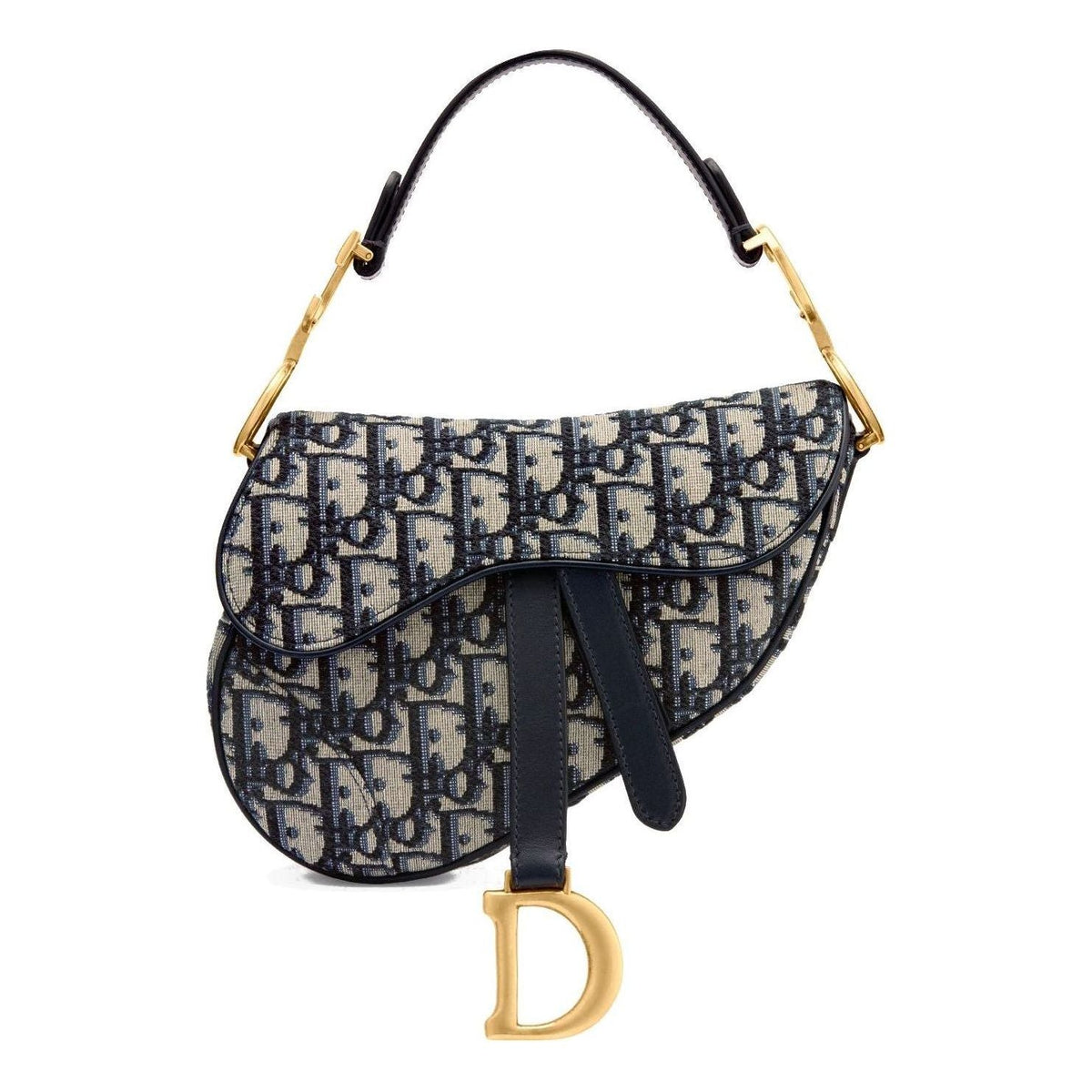 (WMNS) DIOR Mini Saddle Bag 'Blue Oblique Jacquard' M0447CTZQ-M928