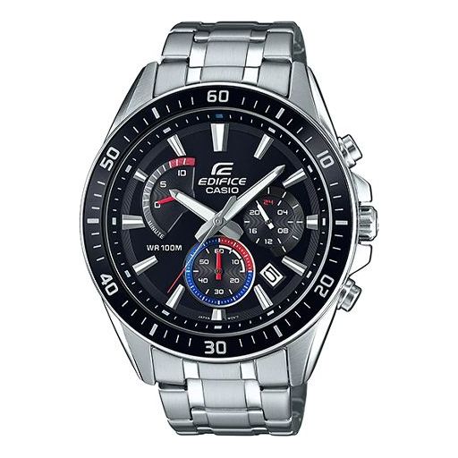 CASIO Quartz Waterproof EDIFICE Stainless Steel Strap Black Watch Dial Mens Black Analog EFR-552D-1A3V