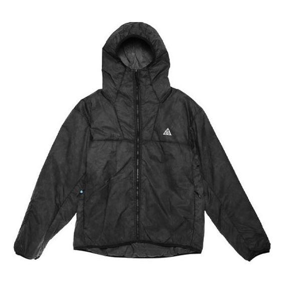 Nike x ACG Therma-FIT ADV Rope De Dope Solid Color Zipper hooded Long Sleeves Jacket Black DJ1257-010