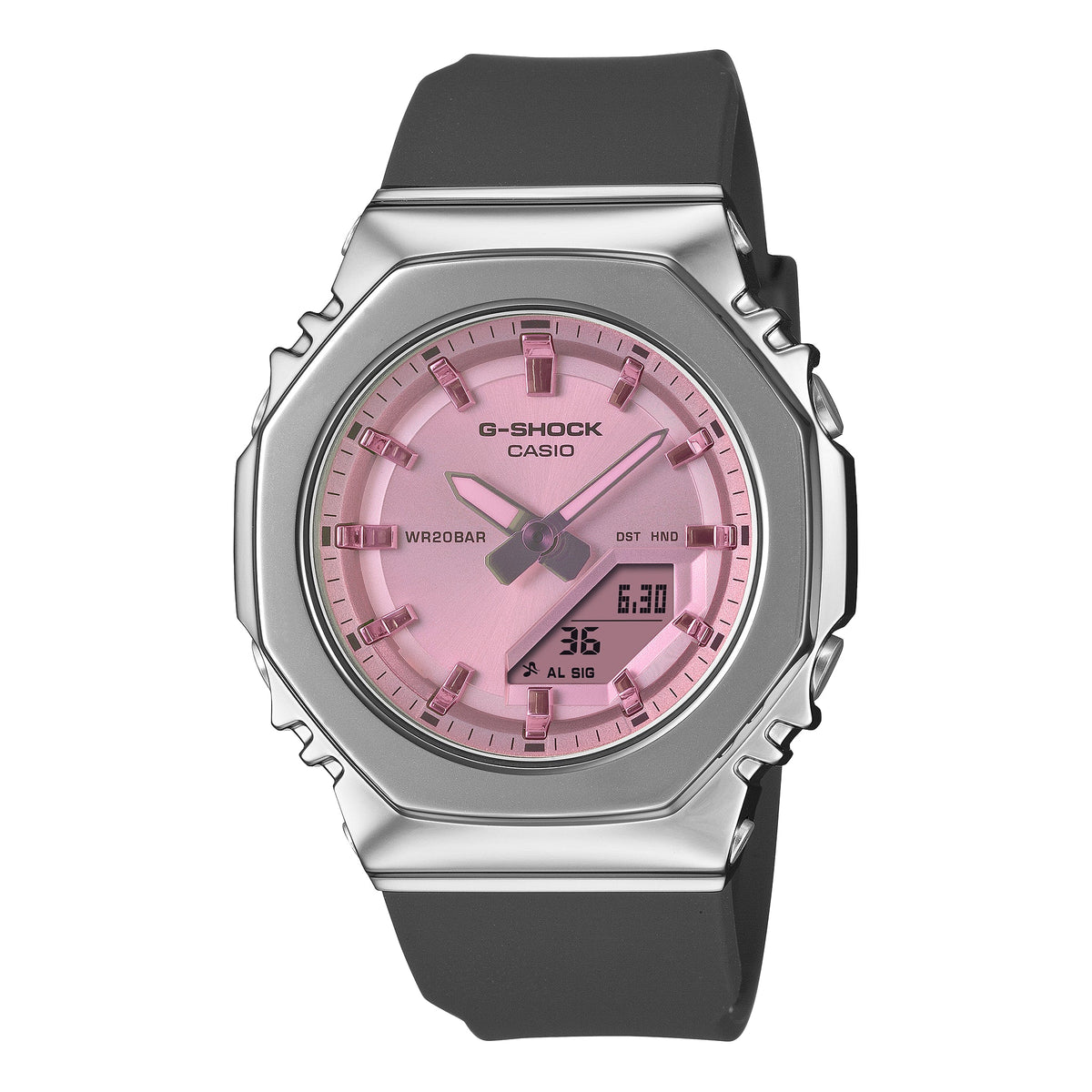 (WMNS) CASIO G-Shock GM-S2110 Series Analog-Digital 'Black Pink' GM-S2110SR-1A