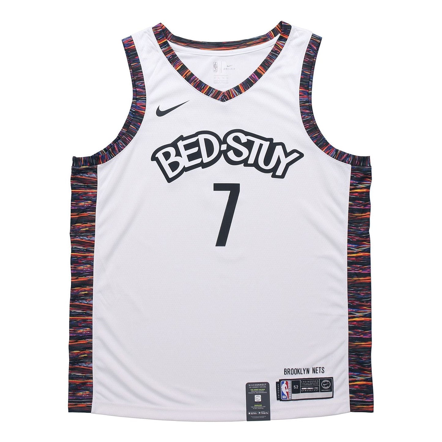 Nike NBA City limited Jersey SW Fan Edition 2019-2020 Season Brooklyn Nets Durant No. 7 White AV4622-101