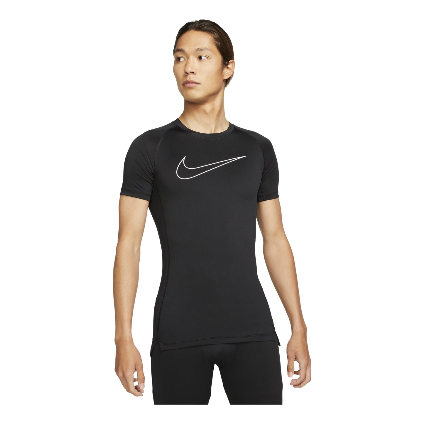 Nike Logo Printing Training Sports Breathable Short Sleeve Gym Clothes Black DD1993-010