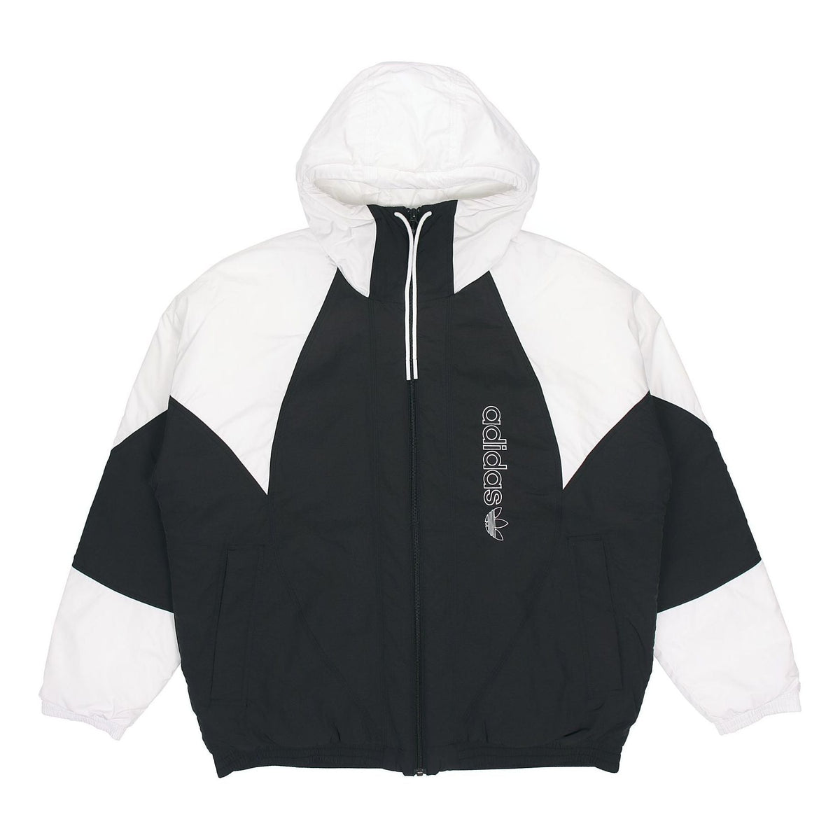 adidas originals Padded Adicolor Stay Warm Colorblock Sports Hooded Padded Jacket Black GE1301