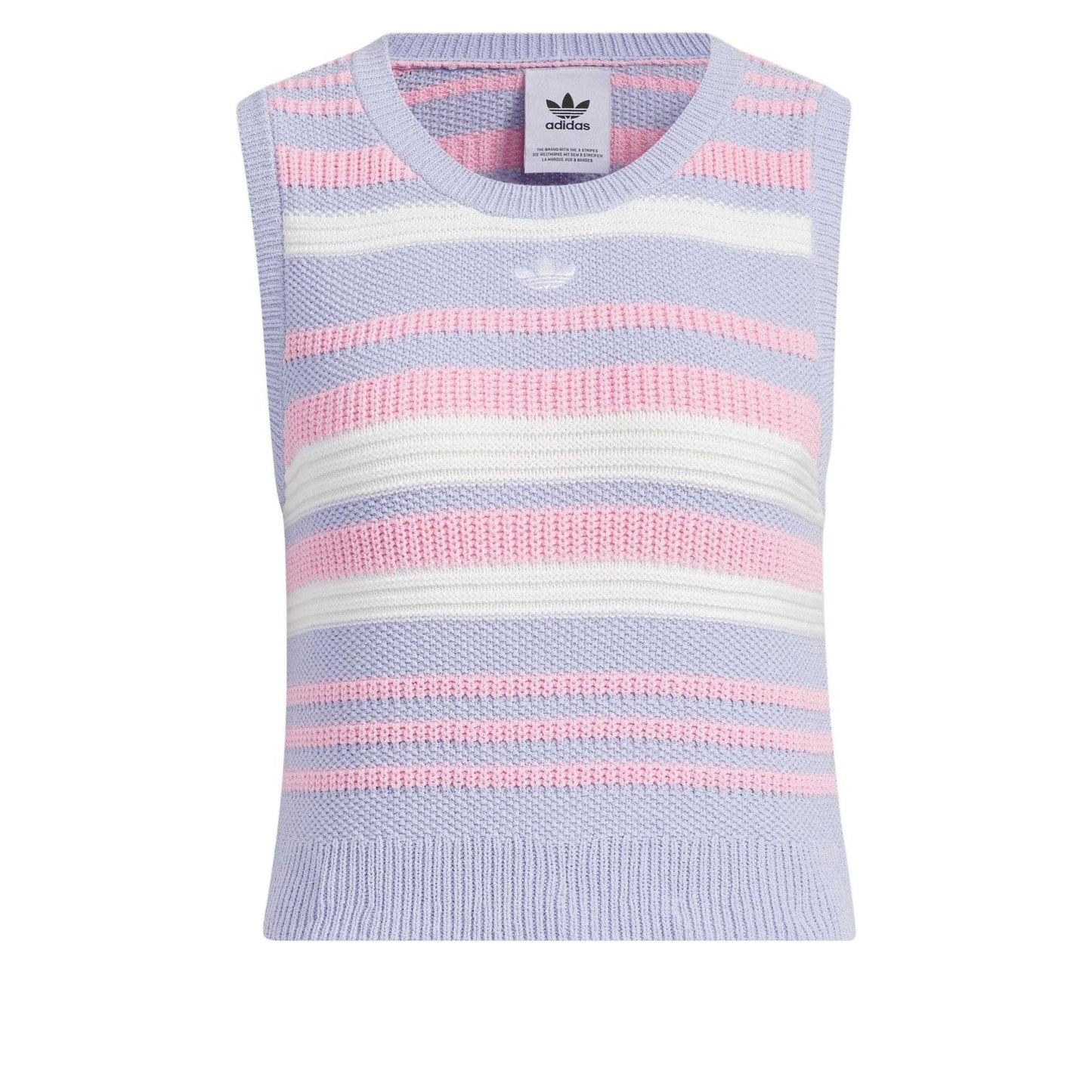 (WMNS) adidas originals Summer Knit Striped Tank Top Asia Sizing 'Purple White Pink' JI7053