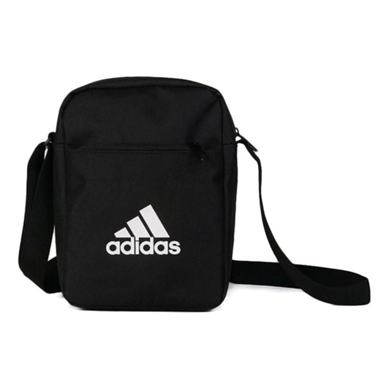 adidas Classic All-match Multifunction Pocket Adjustable Shoulder Straps Zipper Crossbody Shoulder Bag Unisex Black ED6877