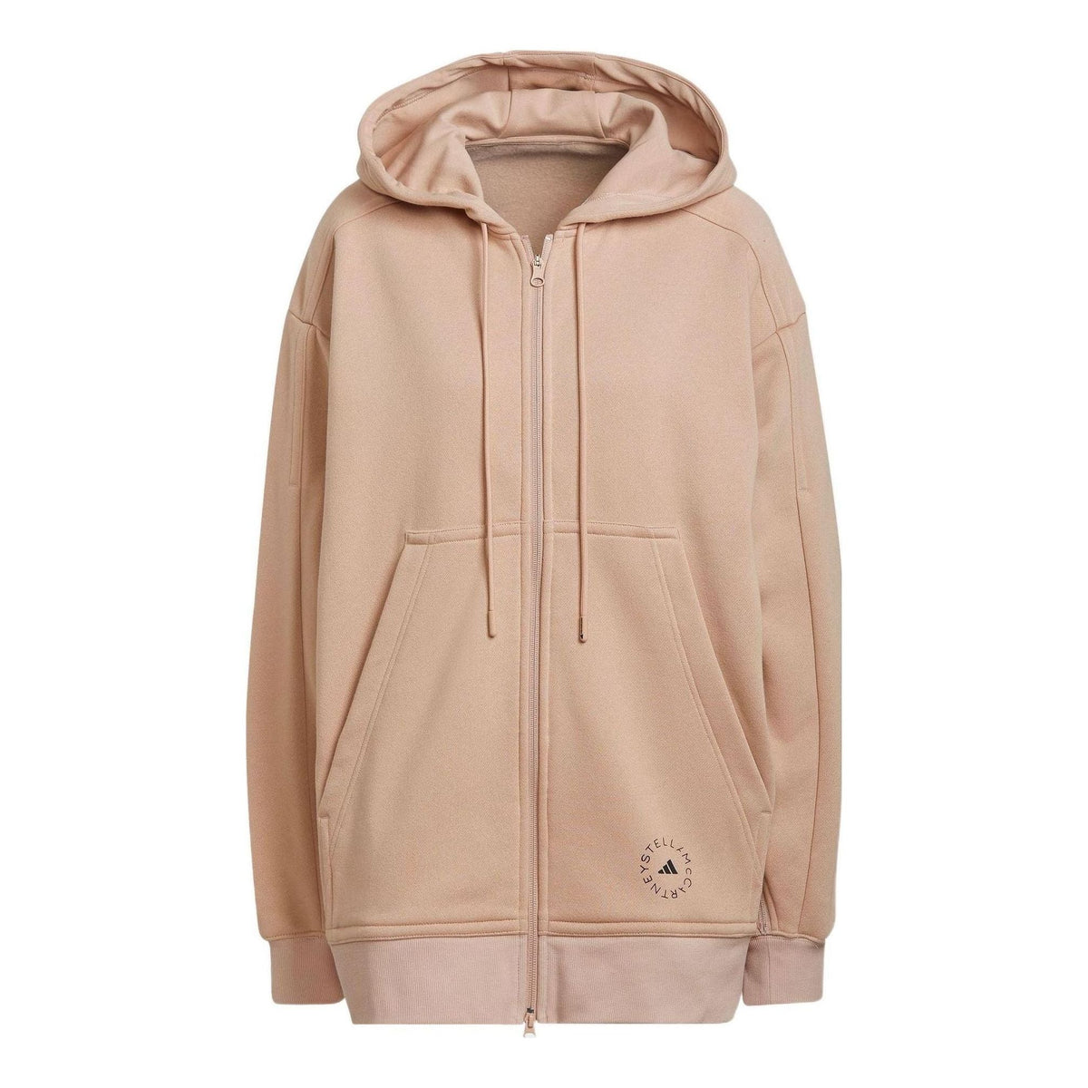 (WMNS) adidas By Stella McCartney Logo Print Zip-Up Hoodie Asia Sizing 'Beige' H59289