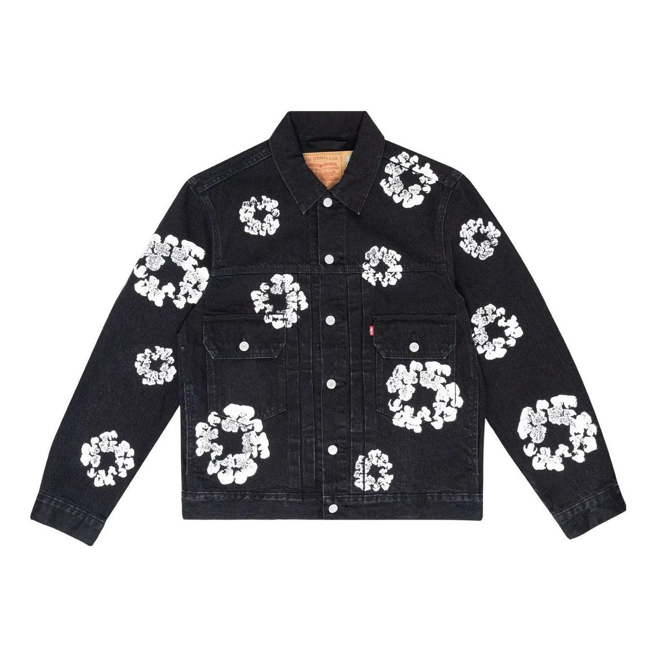 Denim Tears Denim Tears Type II All Over Wreath Jacket 'Black' 802-0006-30
