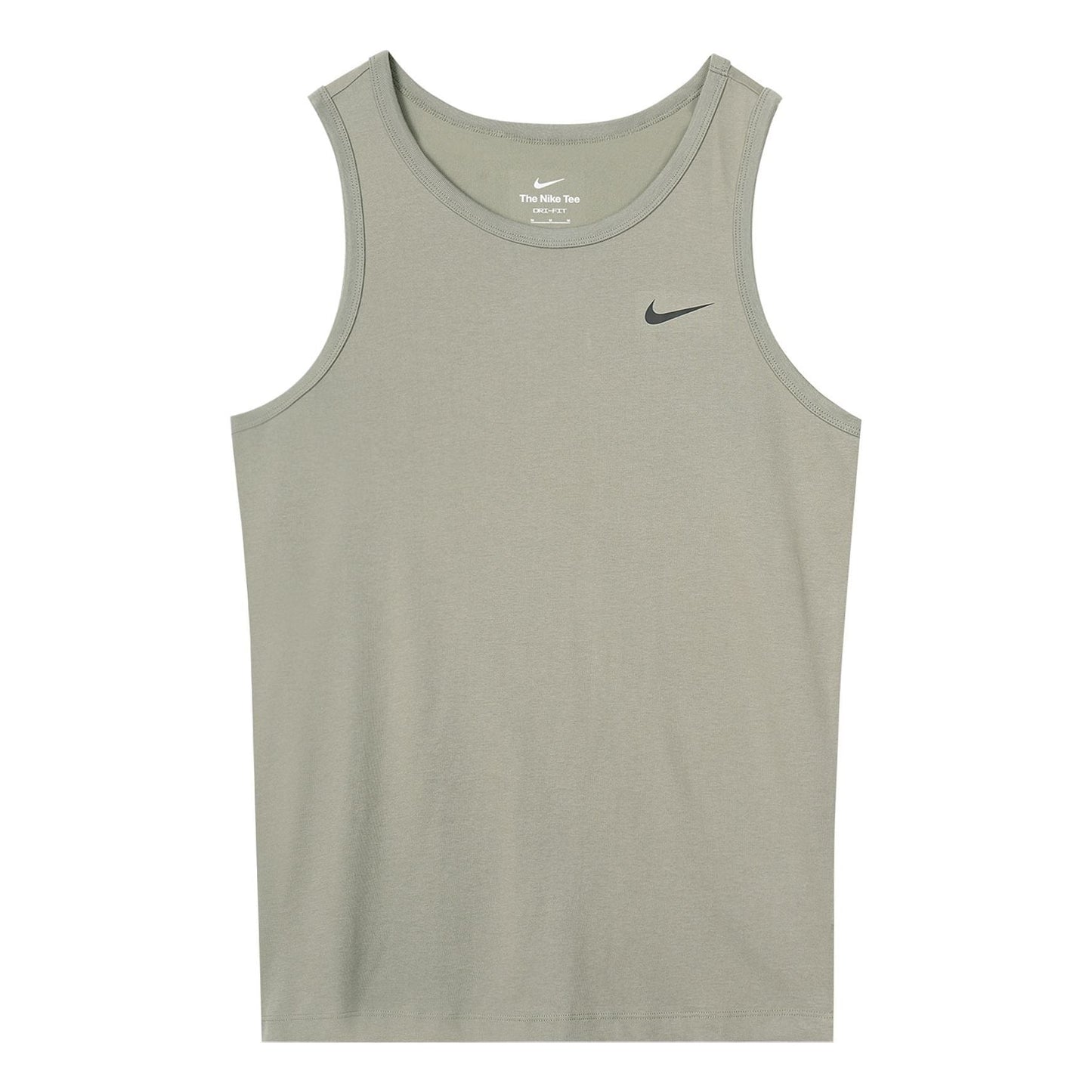Men's Nike As Nk Df Tank Dfc Solid Solid Color Quick Dry Breathable Running Basketball Training Light Army Green Vest AR6070-320