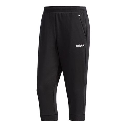 Men's adidas neo C+ 3/4 TP Slim Fit Sports Cropped Pants/Trousers Black DM4266