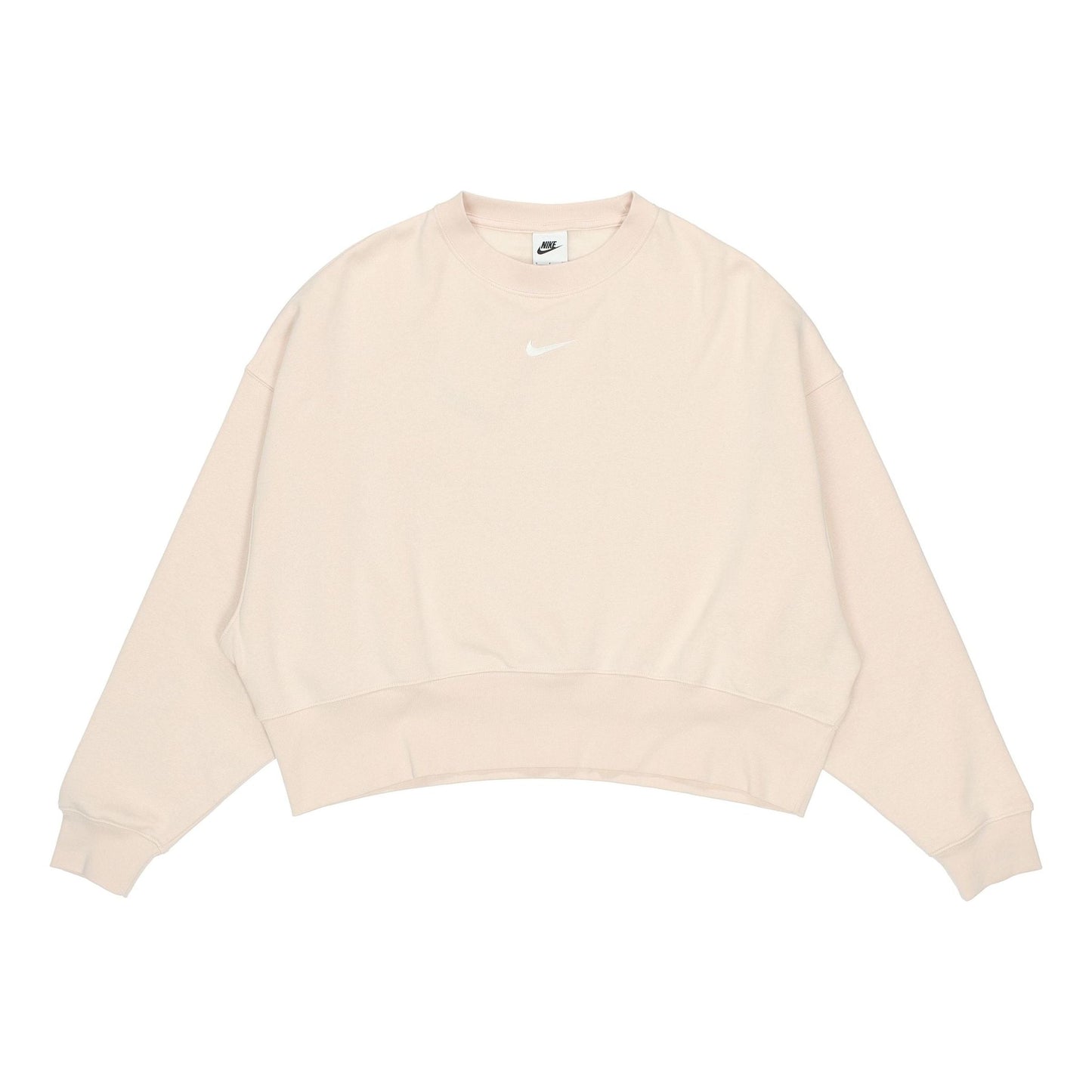(WMNS) Nike Sportswear Collection Small Logo Cropped Sweatshirt 'Beige' DJ7666-219