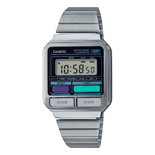 CASIO Vintage Waterproof Stainless Steel Strap 'Silver' A120WE-1A
