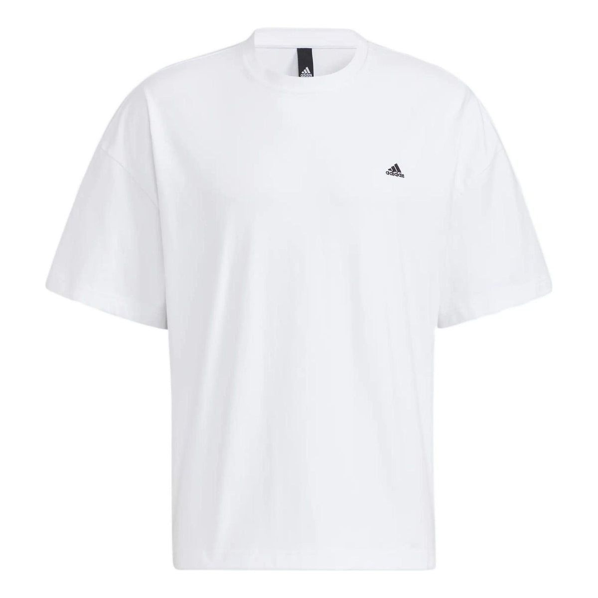 adidas M city Loose T Side Contrasting Colors Round Neck Pullover Short Sleeve White HC9972