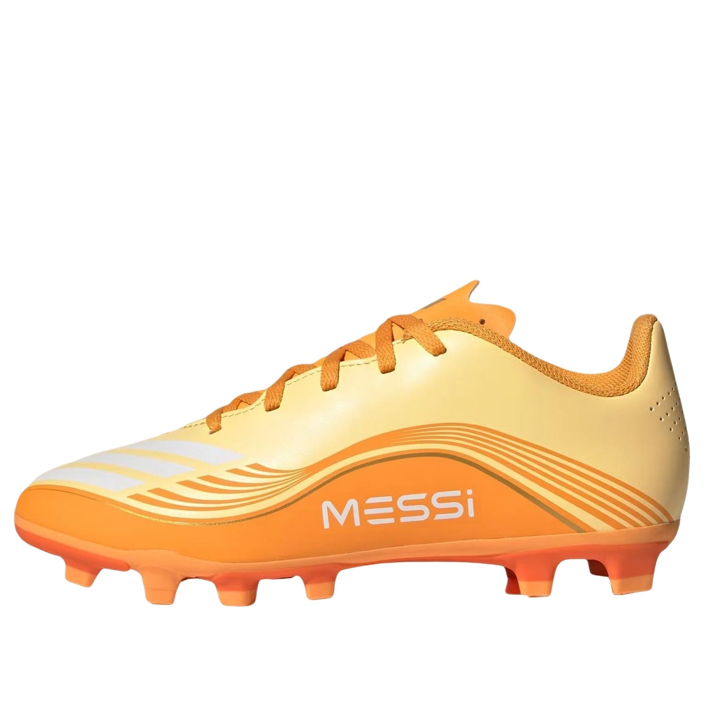 (GS) adidas F50 Club FG/MG Messi Hora Dorada Pack 'Ice Tangerine Gold Metallic Pure Tangerine' JQ0951