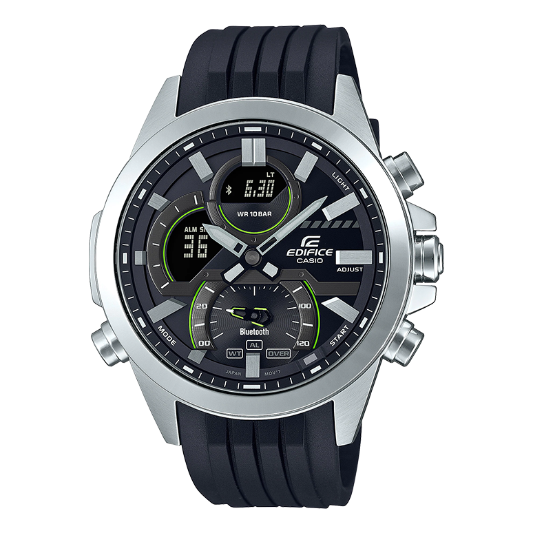 Men's CASIO edifice Series 2022 Luminous Stainless Steel Strap Watch Mens ECB-30P-1A