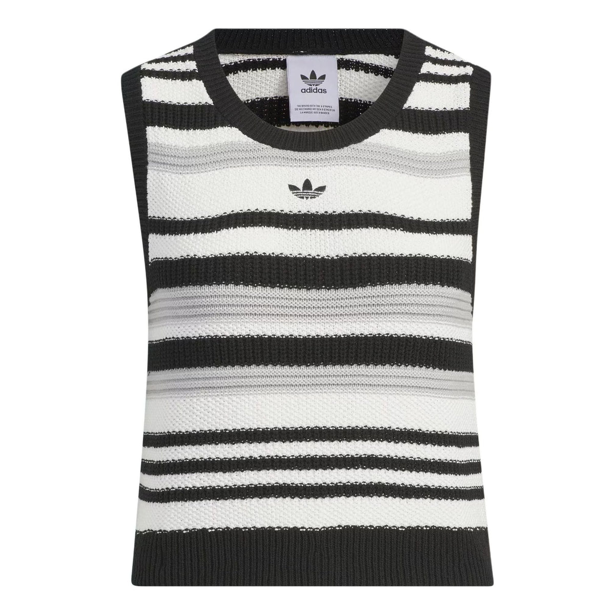 (WMNS) adidas originals Knit Striped Tank Top Asia Sizing 'White Black' JI7051