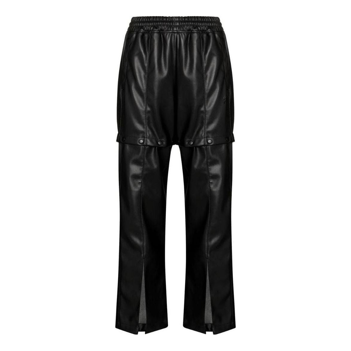 (WMNS) adidas Always Original Faux Leather Track Pants Asia Sizing 'Black' HF2017