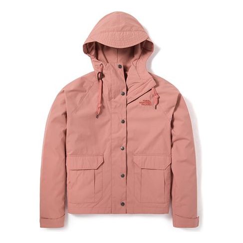 THE NORTH FACE Series Windproof Jacket Outdoor Windproof Water Repellent Pink 4NEY-R13