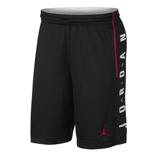Air Jordan Rise Alphabet Logo Loose Quick Dry Basketball Sports Shorts Black 888377-010
